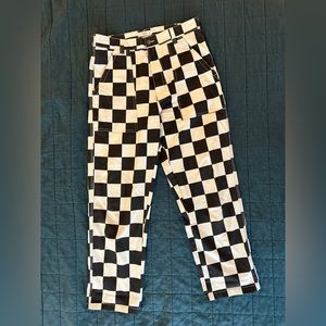 P&Co 304 Service Fatigue Pants, Checkered, Black & White